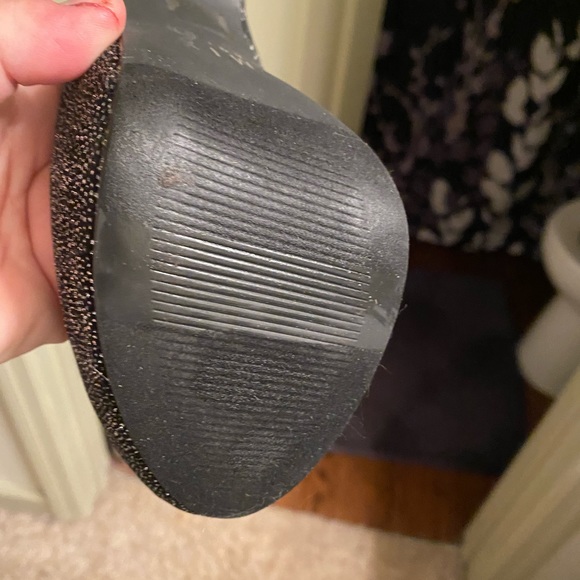 Mix No. 6  SARTI Gun Metal Sparkle Pumps - Picture 4 of 6